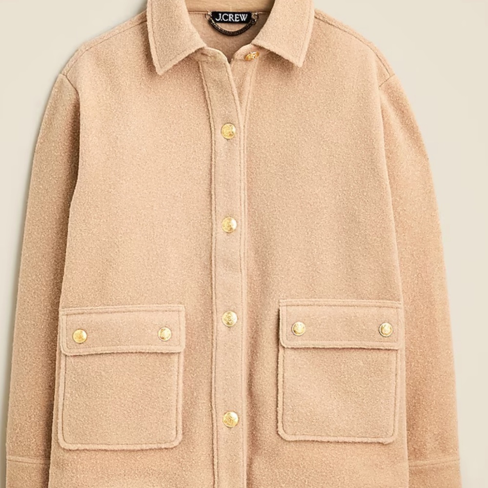 J.Crew Boucle Shirt Jacket Size XXL